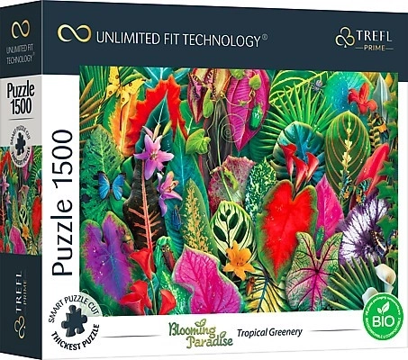 Puzzle Blooming Paradise: Tropická zeleň 1500 dílků