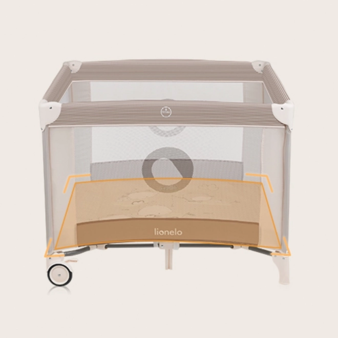Dětská ohrádka Lionelo Bonnie Beige Sand