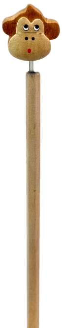 Dřevěná Tužka s Hlavou Opice