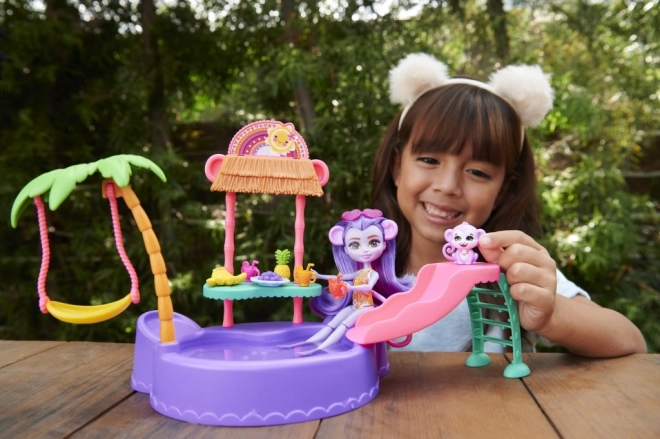 Sada Enchantimals Tropical Pool + panenka Monkey