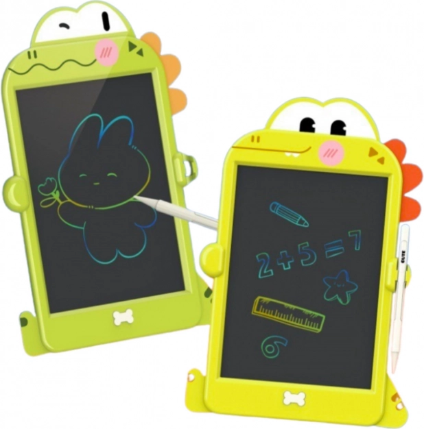 Tabule na kreslení a psaní LCD s dinosaury zelená