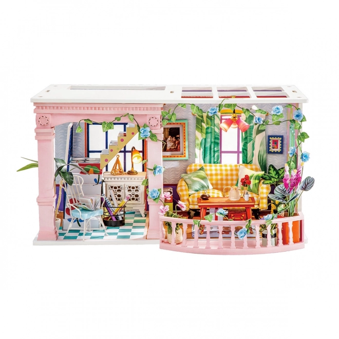 Robotime stavebnice miniatury domu s terasou