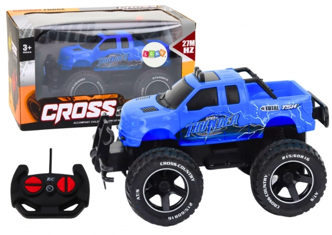 Závodní Monster Truck na dálkové ovládání 1:18 – modrý