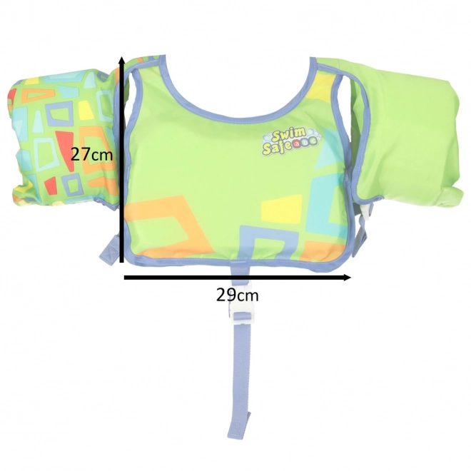 Dětská plavecká vesta Bestway pro věk 3-6 let, 19-30 kg, zelená