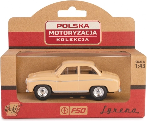 model auta syrena 104 v měřítku 1:43 – béžová