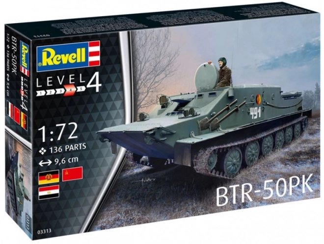Překližkový model vozidla 1/72 BTR - 50PK
