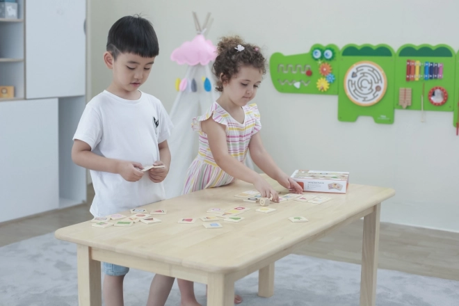 Dřevěné vzdělávací puzzle VIGA – odpovídající tvary