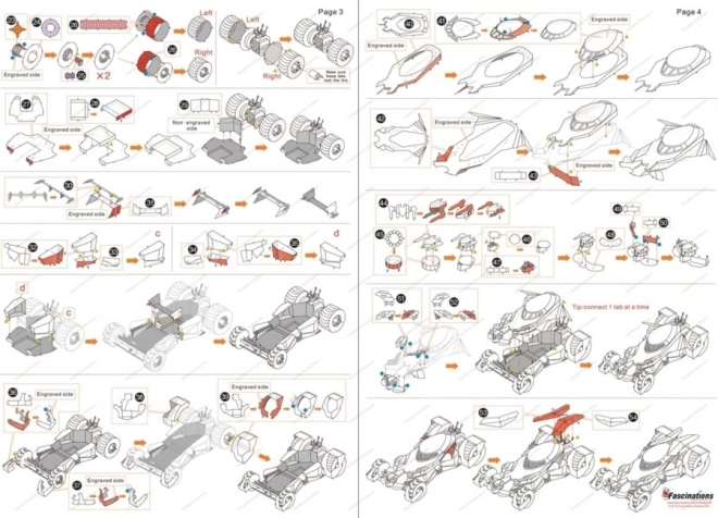 3D puzzle Batmobile z Batman vs. Superman
