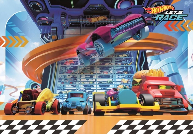Puzzle 104 dílků HOT WHEELS Super Kolor