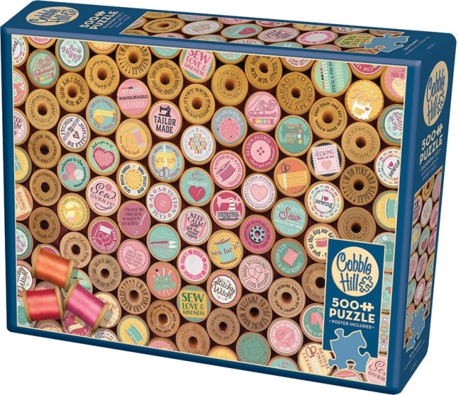 COBBLE HILL Puzzle Veselé šití 500 dílků
