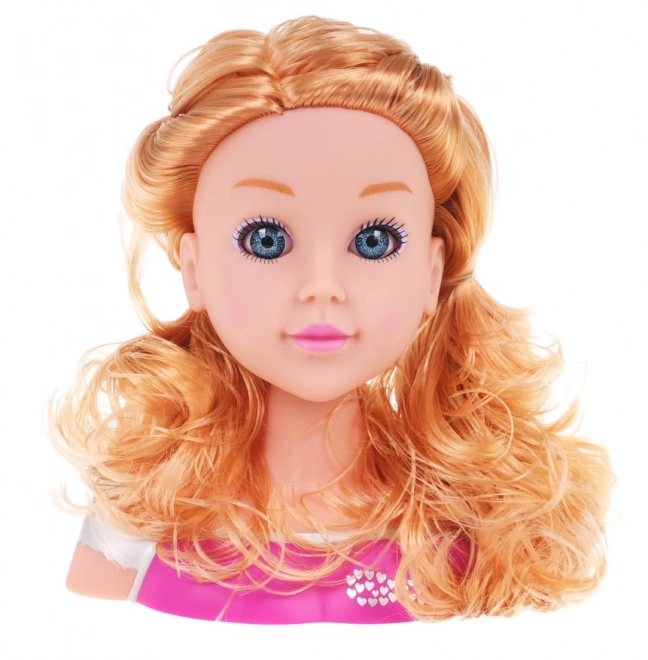 Blond stylingová hlava + příslušenství