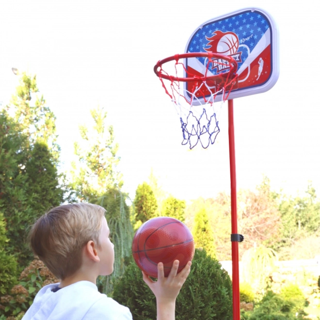 Sada na basketbal WOOPIE se stojanem a míčem