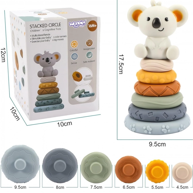 Edukační pyramida Koala 2v1 kousátko