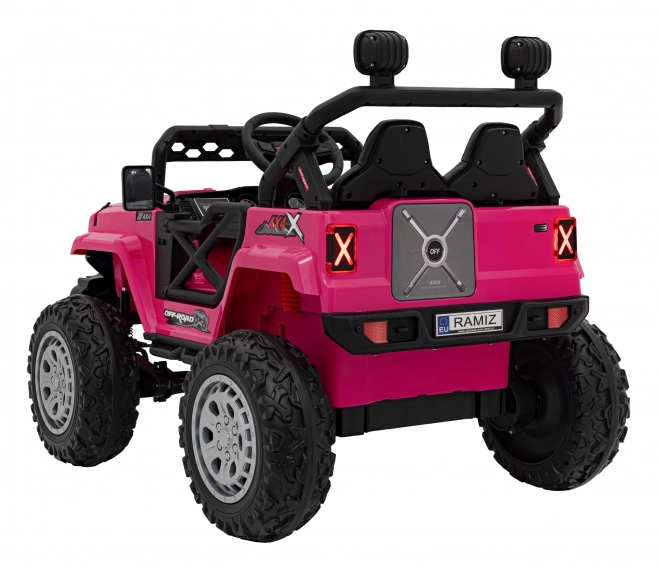 Off Road růžové dětské elektrické auto