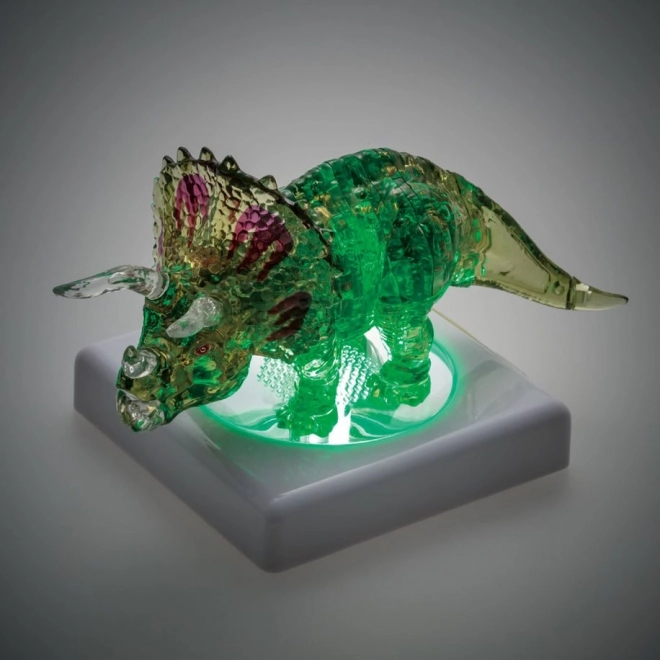 HCM KINZEL 3D Crystal puzzle Triceratops s mládětem 61 dílků