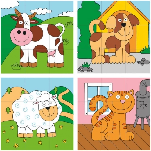 Barevná ilustrace zvířátek