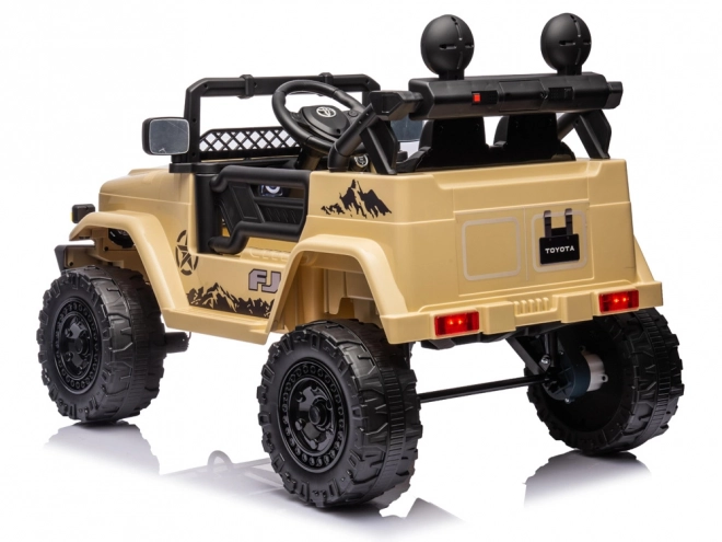 Elektrické autíčko Toyota FJ Cruiser pro děti – Béžová