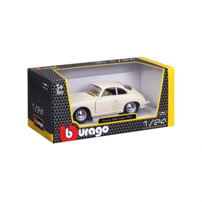 Bburago 1:24 Porsche 356B Coupe (1961) Ivory