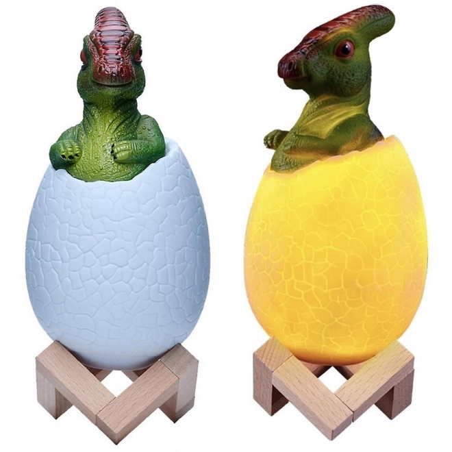 Noční světlo dinosaurus vajíčko RGB LED pro děti