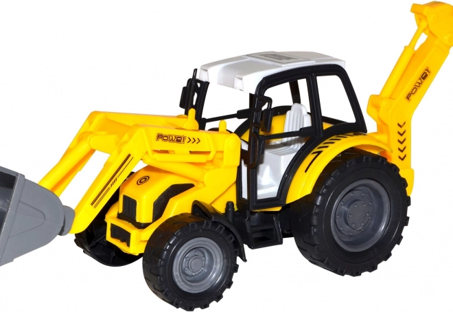 Traktor s nakladačem na setrvačník