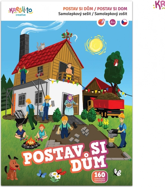Postav si dům – samolepkový sešit