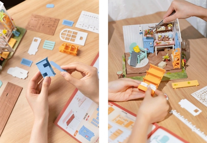 3D dřevěné puzzle Vysněný zahradní dům