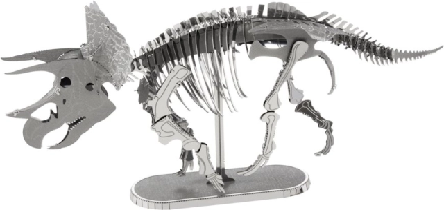 kovový 3D model triceratops – stavebnice METAL EARTH