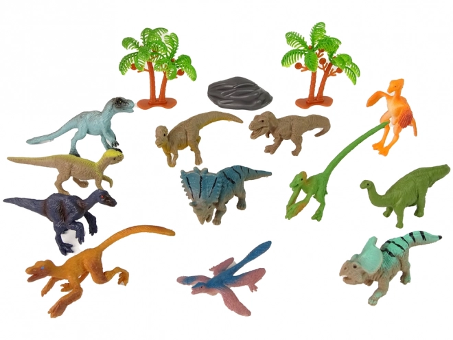 Sada Zvířata Dinosauři Figurky 12ks. Příslušenství v tubě