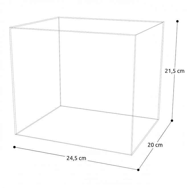 Plexisklový kryt na modely miniatures domečků