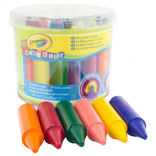 Dětské hrubé pastelky na svíčky 24 kusů Crayola