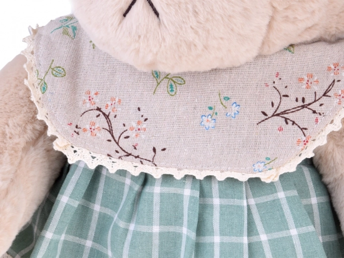 Vintage šaty s krajkou a květovaným límečkem