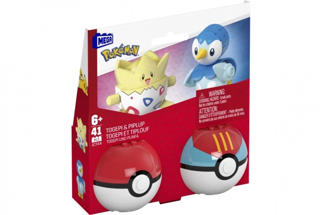 Poké Ball Mega Construx stavebnice s Togepi a Piplup