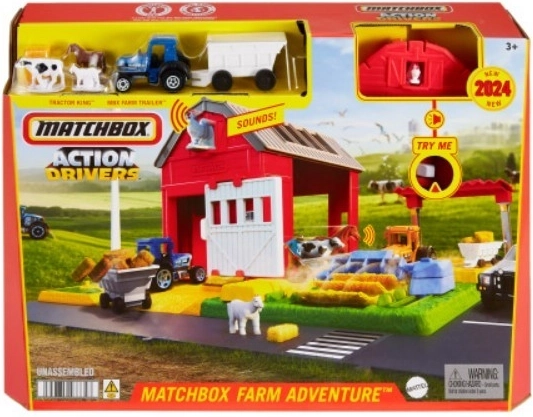 Matchbox sada farma zvířata traktor zvuk