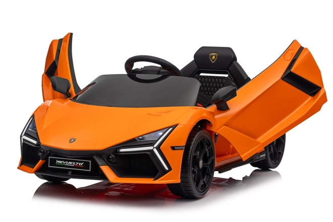 Dětské elektrické auto Lamborghini Revuelto oranžové