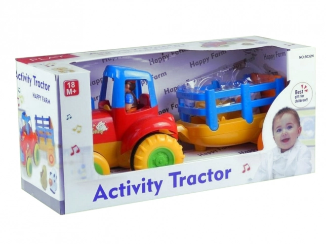 Tractor Trailer Animals Game Světla Hluk