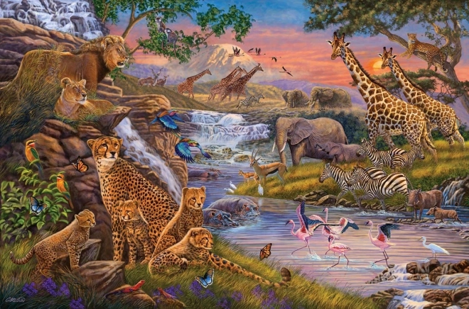 Puzzle 3000 prvků Zvířecí království