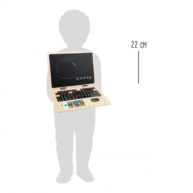 Dřevěný notebook pro děti Small Foot