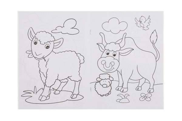 Kreativní omalovánky se zvířátky z farmy