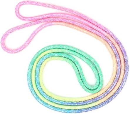 Měkký a pružný duhový provázek