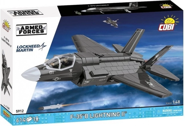 Stavebnice F-35B Lightning II – tryskáč STOVL, 614 dílků
