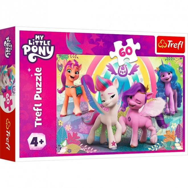 Puzzle 60 dílků My Little Pony v krajine přátelství