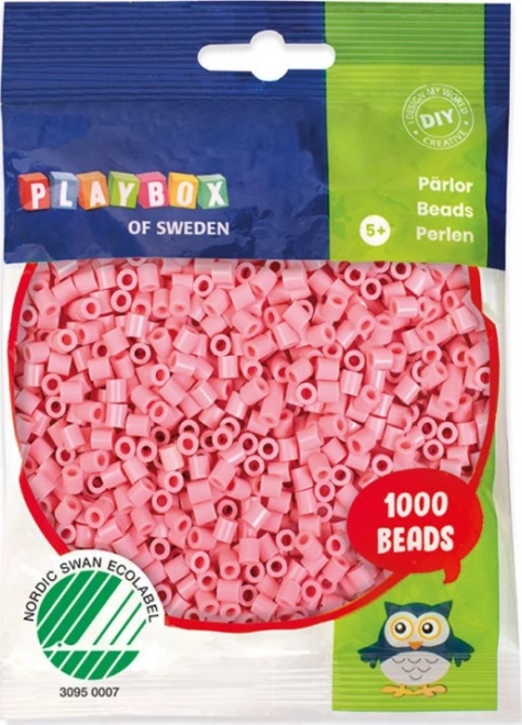 PLAYBOX Zažehlovací korálky pastelové růžové