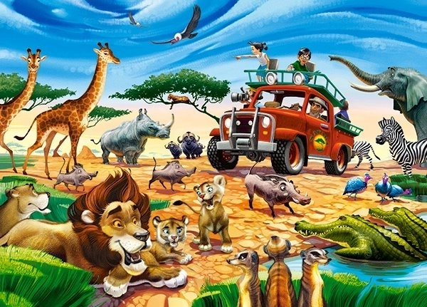 Safari Adventure Puzzle 180 dílků