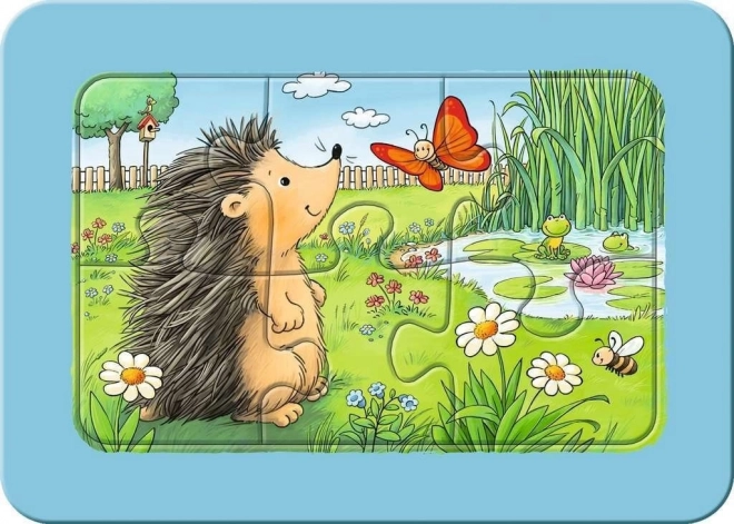 Ravensburger puzzle Zvířata na zahradě 3x6 dílků