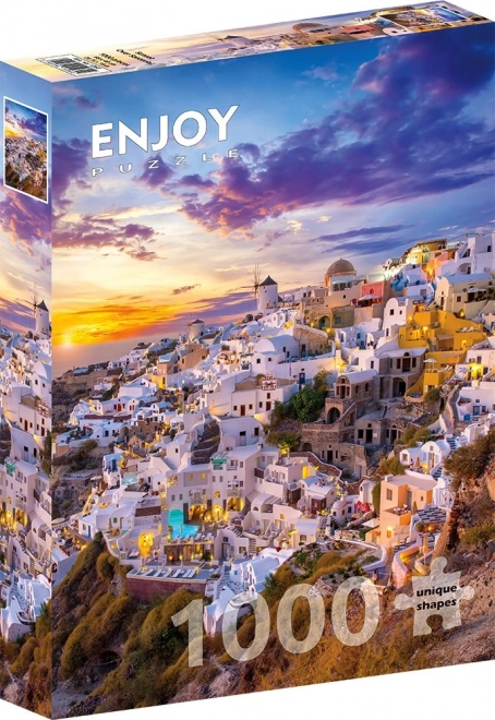 Puzzle Západ slunce nad Santorini 1000 dílků