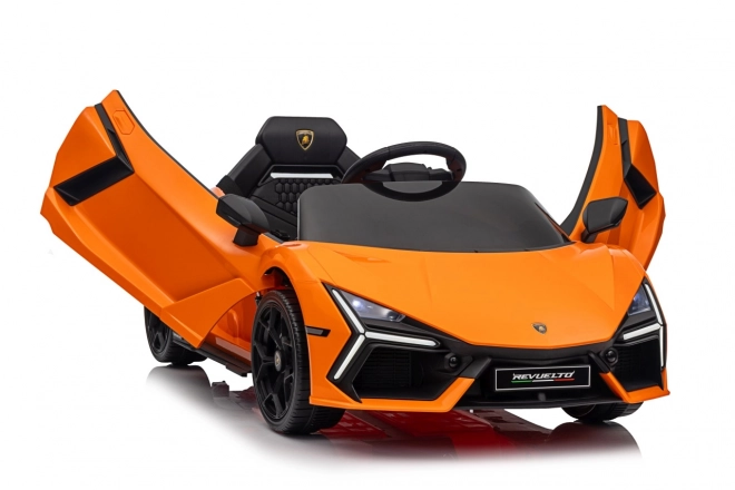Dětské elektrické auto Lamborghini Revuelto oranžové