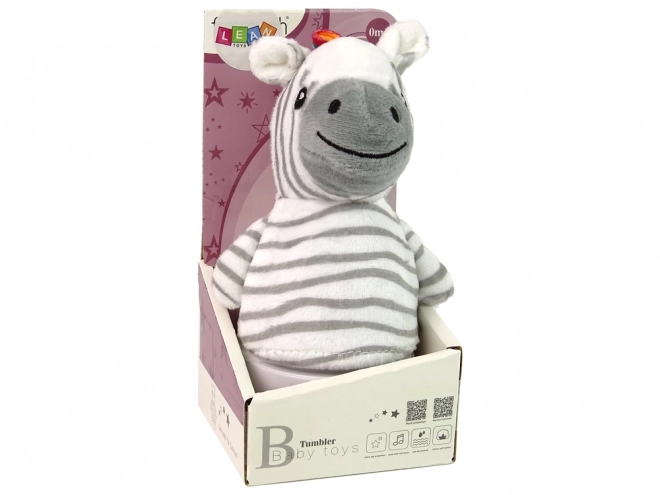 Dětská houpací zebra s lampičkou a melodií