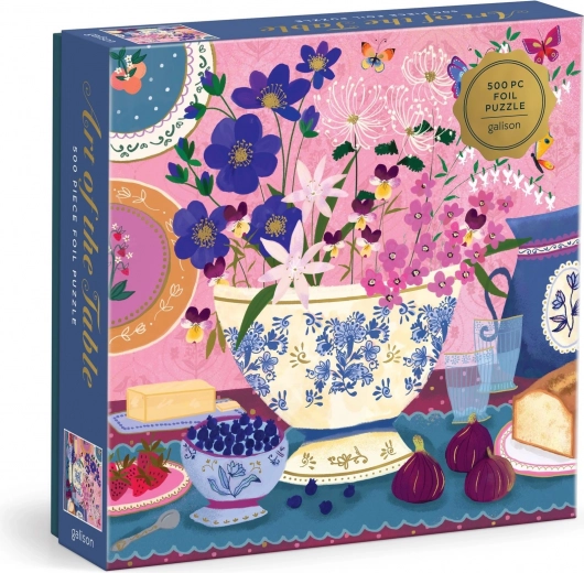 Galison fóliové puzzle Joy Laforme – Umění stolování, 500 dílků