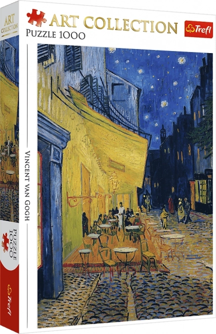 Puzzle Umělecká kolekce: Terasa kavárny v noci
