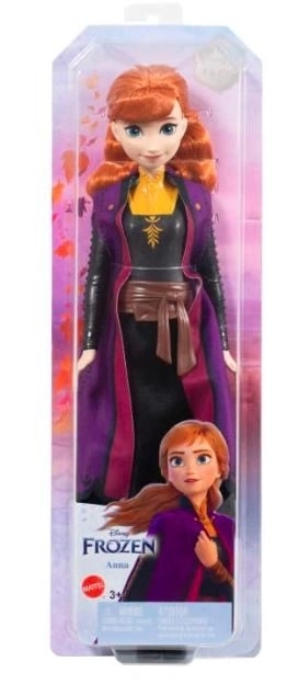 Panenka Disney Frozen Elsa Ice Age 2 – Anna v černo-oranžových šatech